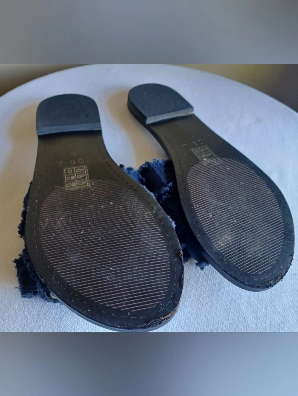 KELSI DAGGER brooklyn Sandals In Denim Blue Sz10